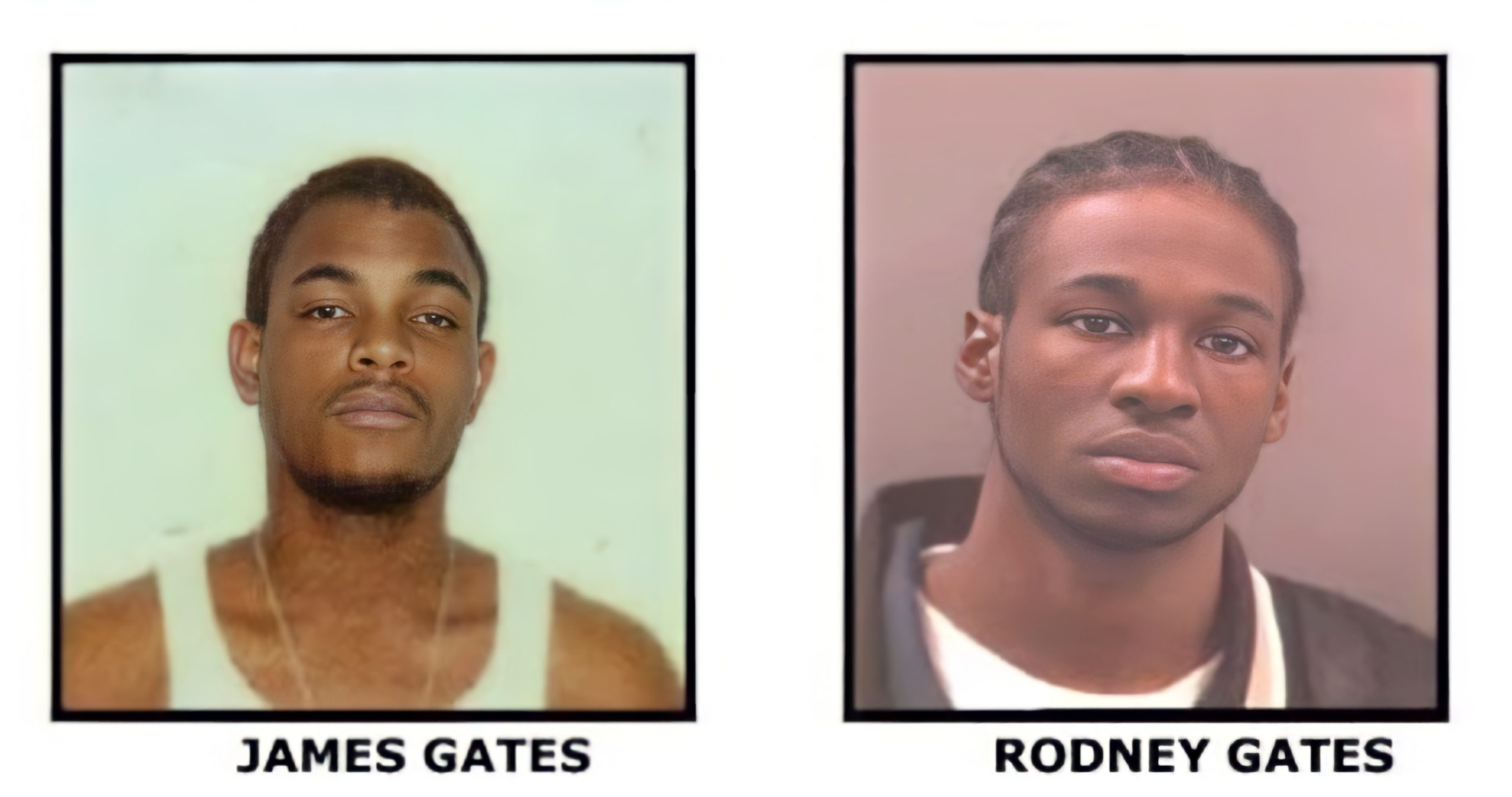 Rodney Gates and James Gates, brothers who were fatally shot in St. Louis, Missouri, during an unsolved double homicide in July 2006.